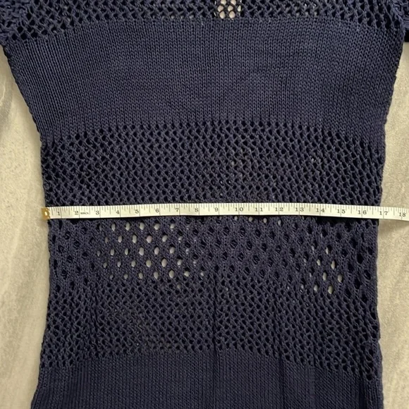 Navy Blue Tommy Bahama Sweater Dress XL soft stretchy comfortable - Picture 13 of 15